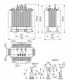 Трансформатор ТМГ-СЭЩ-1250/10-12 УХЛ1 10.00/0.40 D/Yн-11