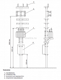 Мачтовая трансформаторная подстанция МТП-100/10/0,4-2000-У1 (без ОПН)